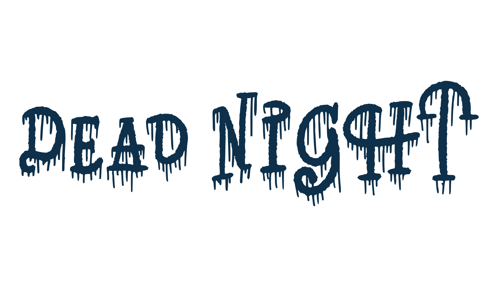 Dead Night, fancy decorative font preview