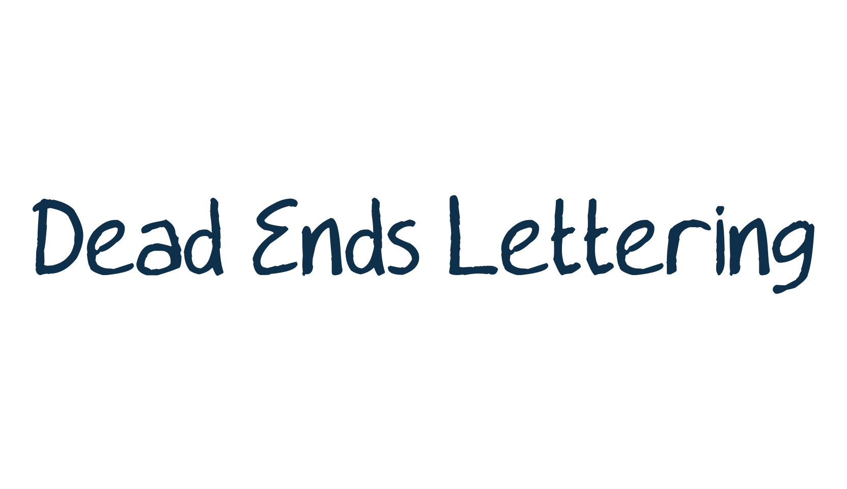 Dead Ends Lettering, script handwritten fancy decorative calligraphy font preview