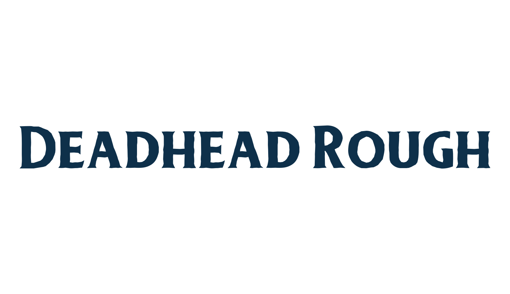 Deadhead Rough, eroded font preview