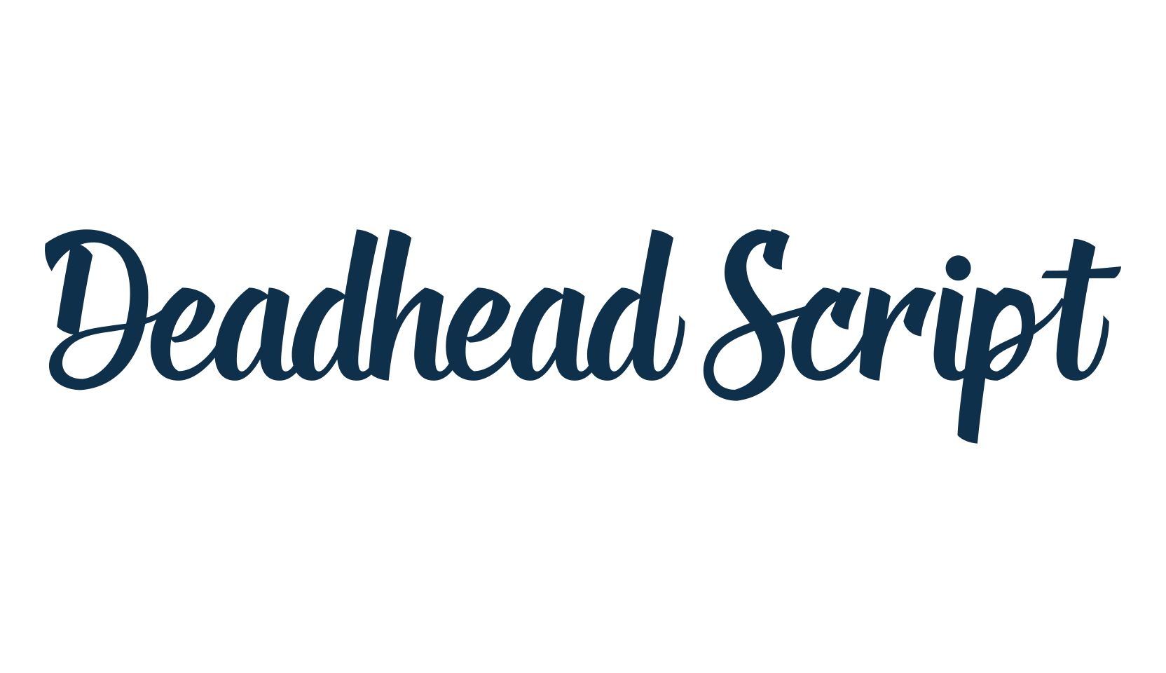 Deadhead Script, calligraphy font preview