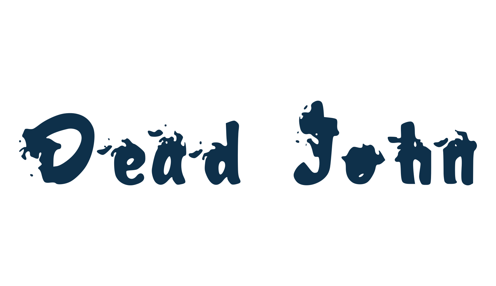 Dead John, fancy destroy decorative font preview