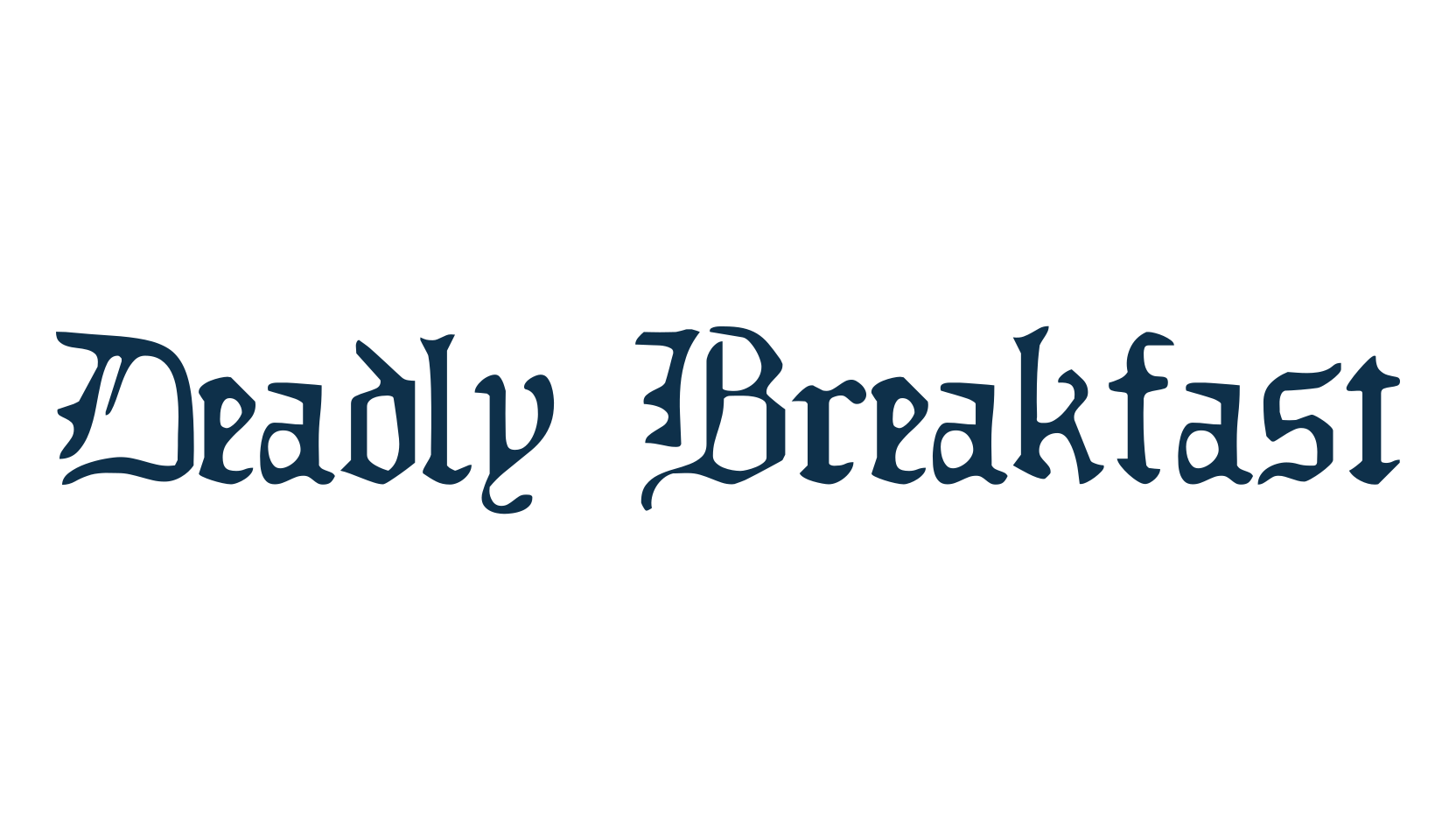 Deadly Breakfast, gothic medieval font preview