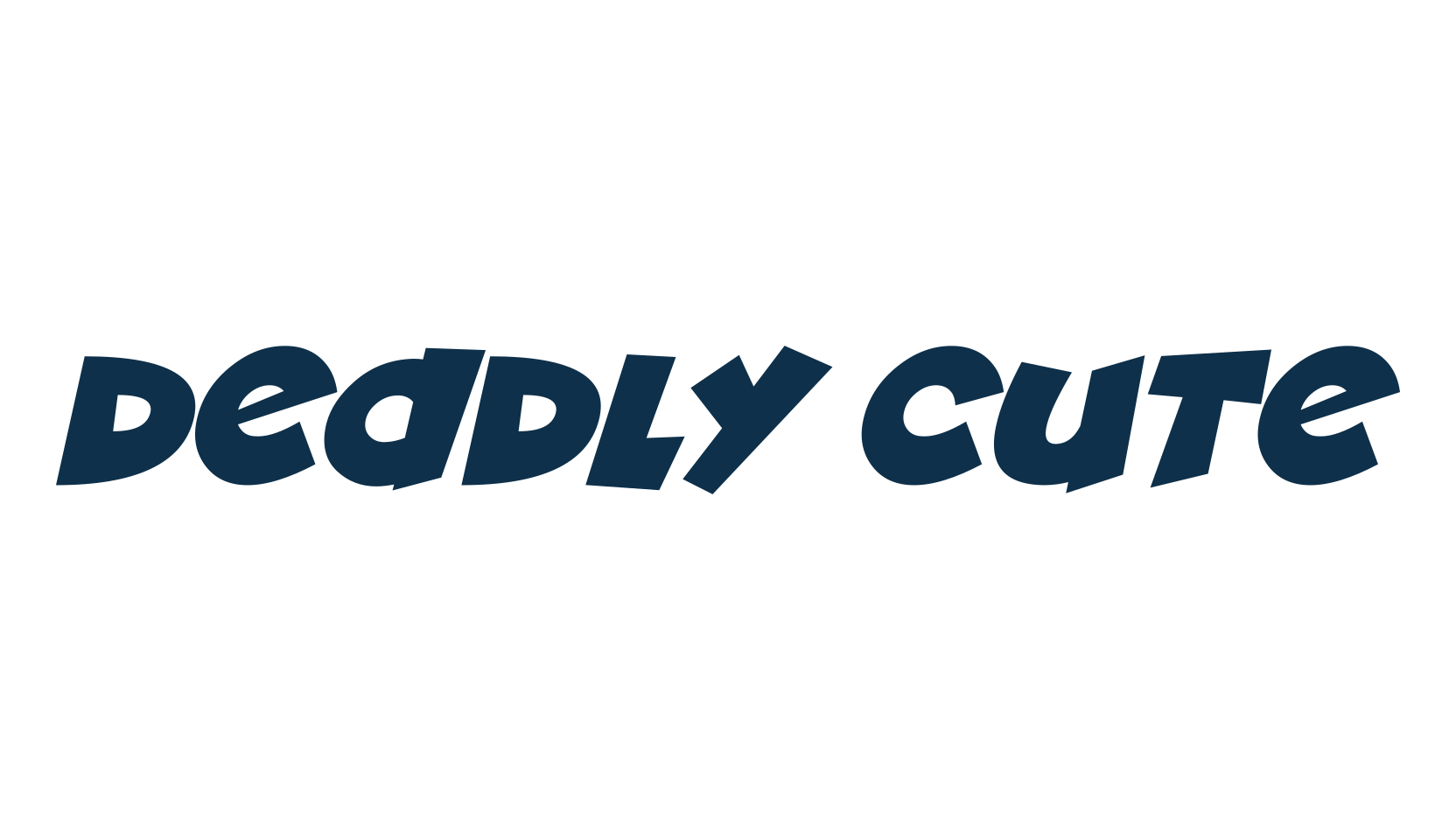 Deadly Cute, fancy cartoon decorative font preview