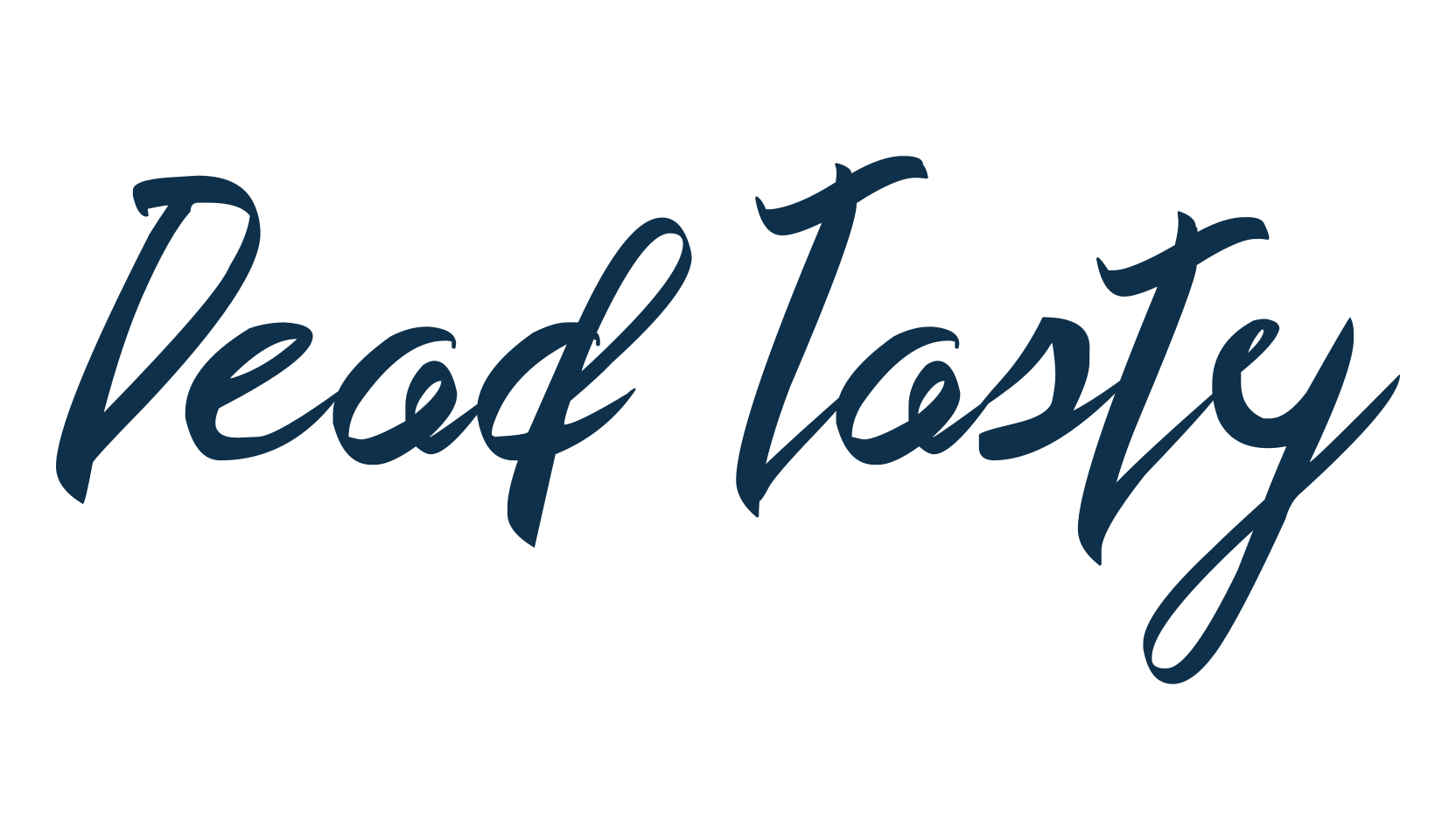 Dead Tasty, script calligraphy fancy decorative font preview