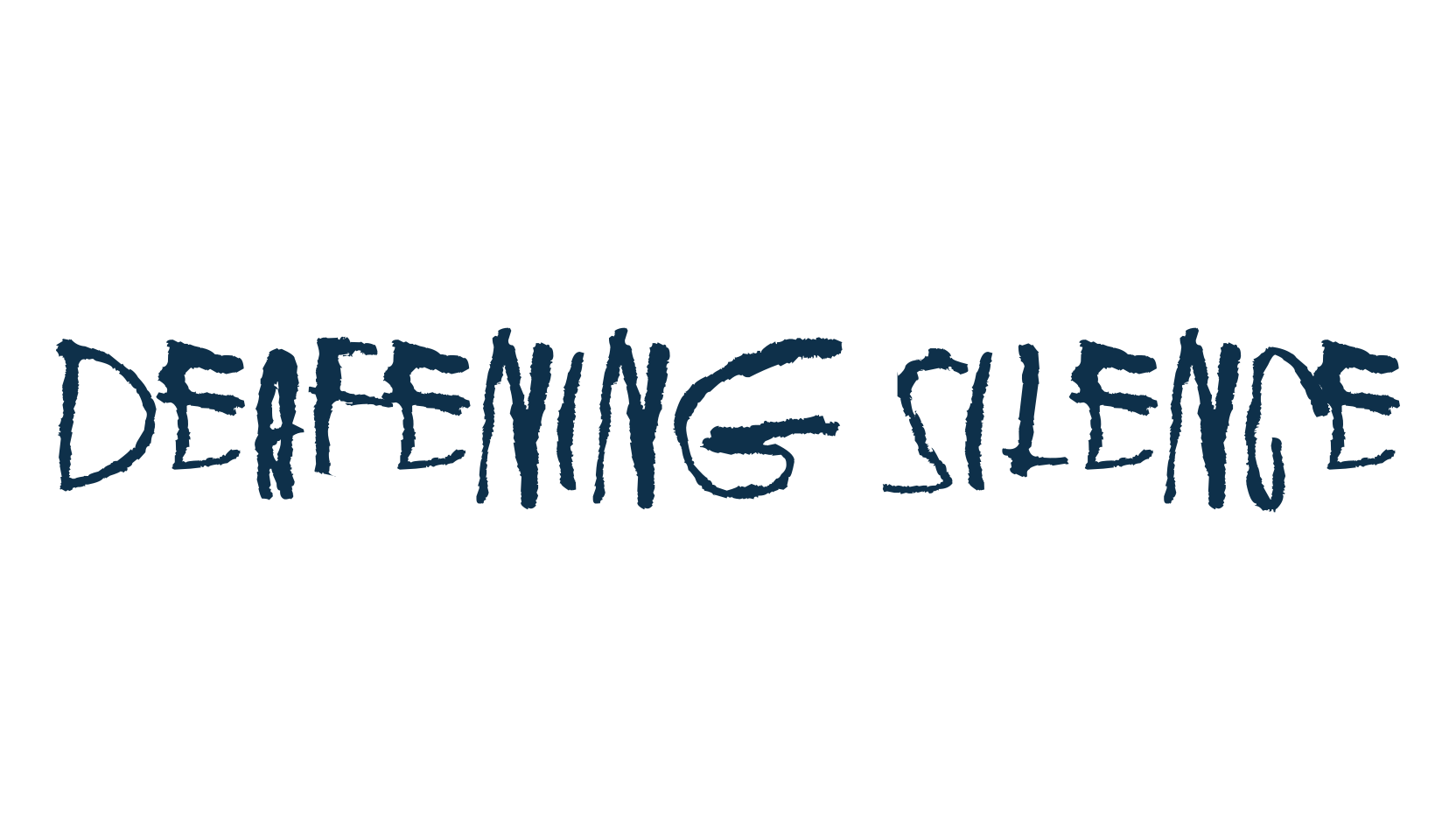 Deafening Silence, trash font preview