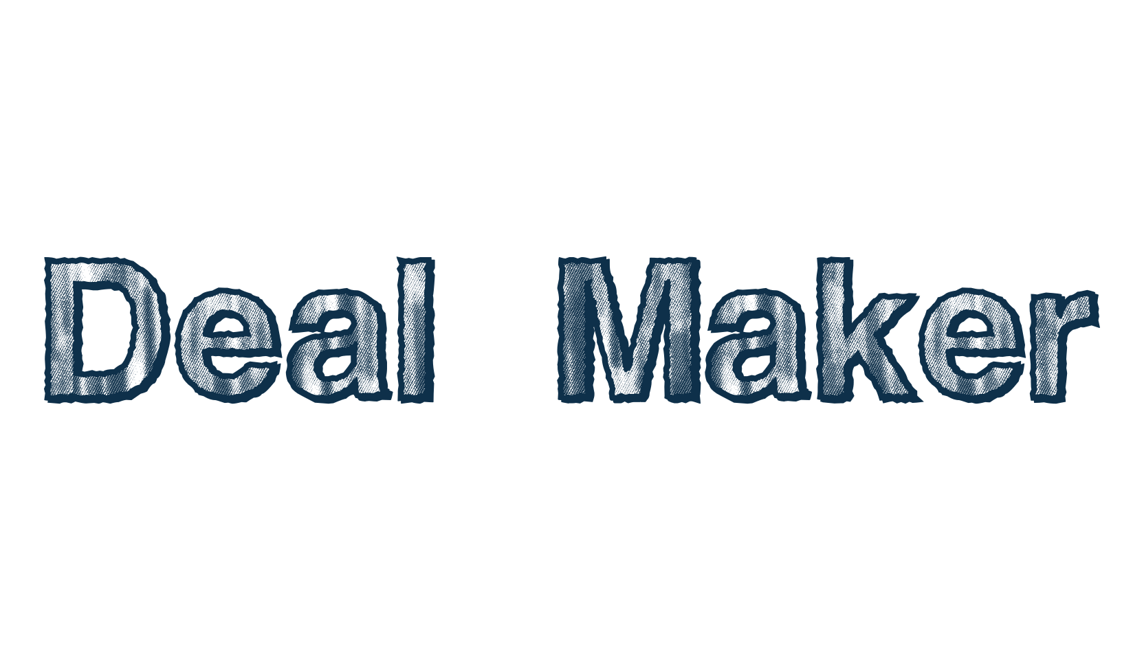 Deal Maker, eroded font preview