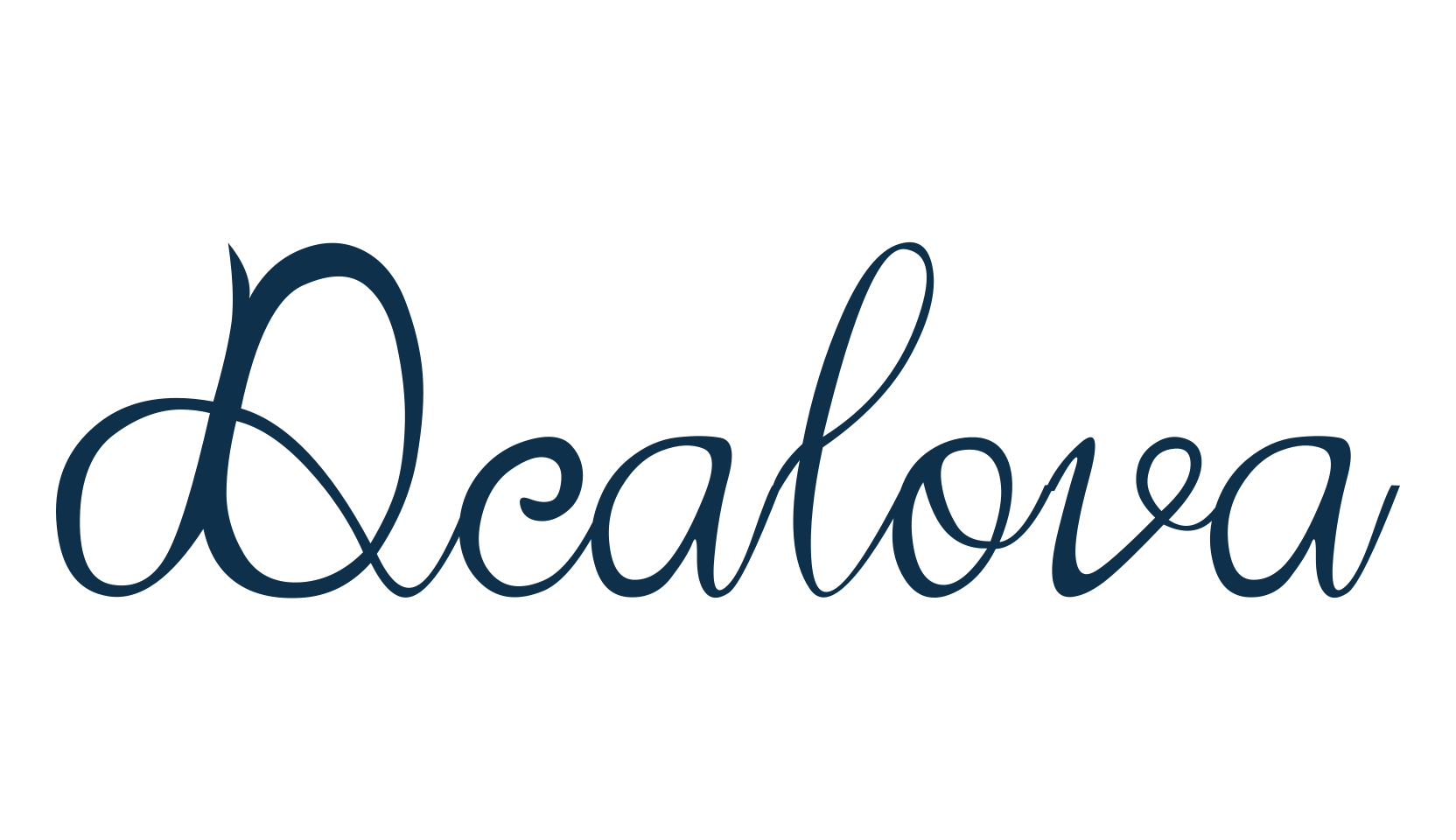 Dealova (dealova-2), calligraphy font preview