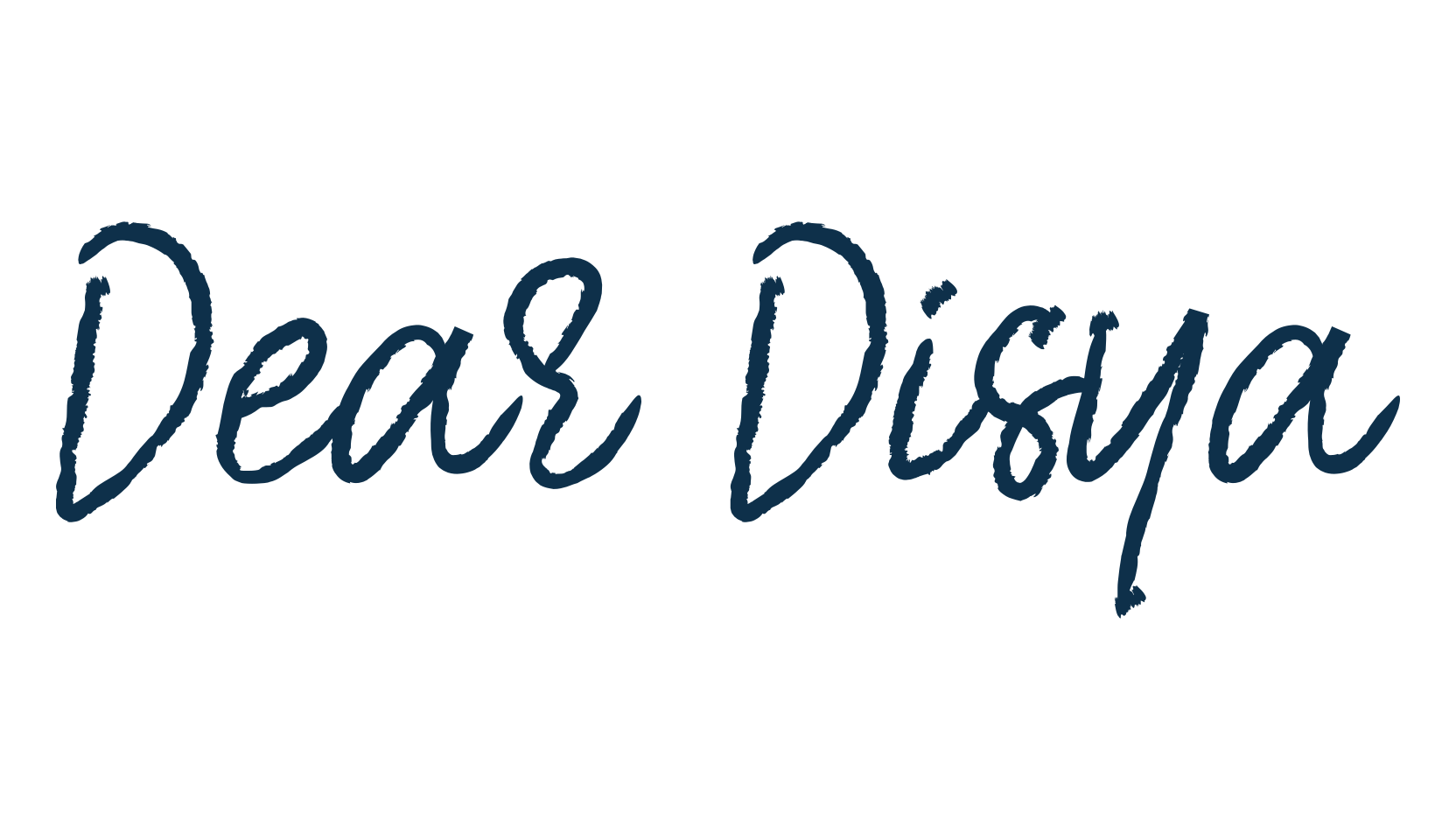 Dear Disya, script handwritten fancy decorative calligraphy font preview