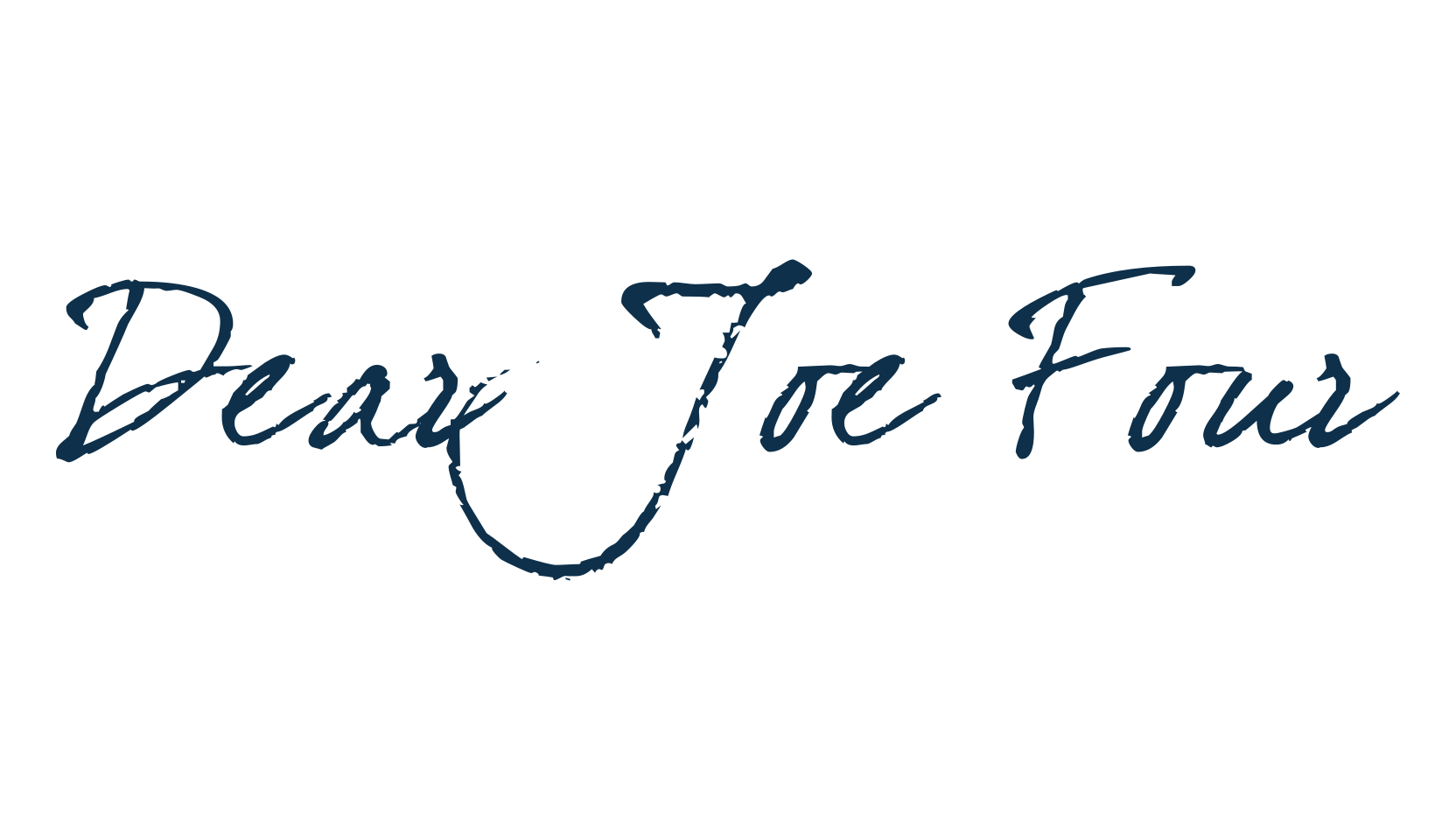 Dear Joe Four, calligraphy font preview