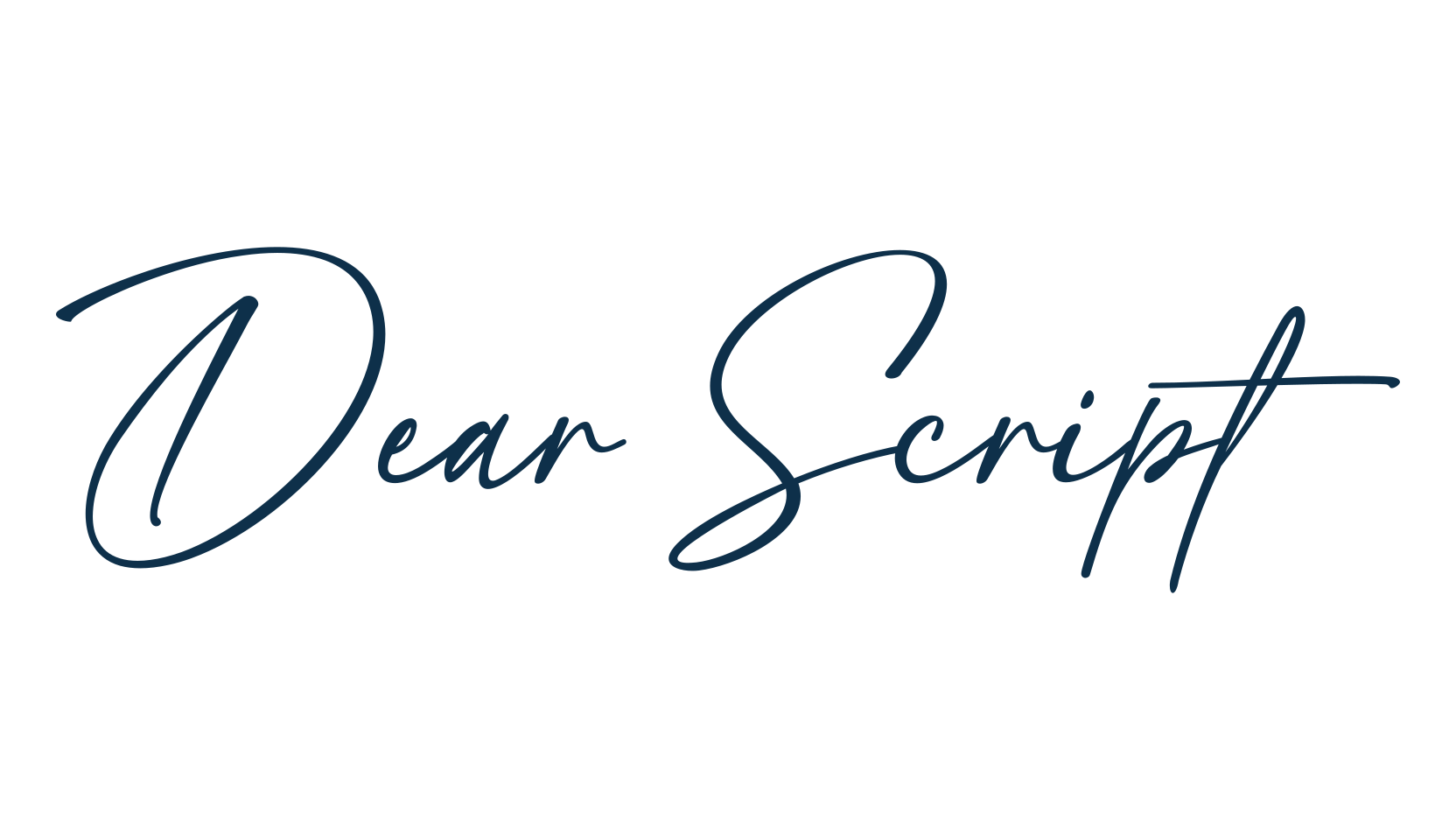 Dear Script, script handwritten fancy decorative calligraphy font preview