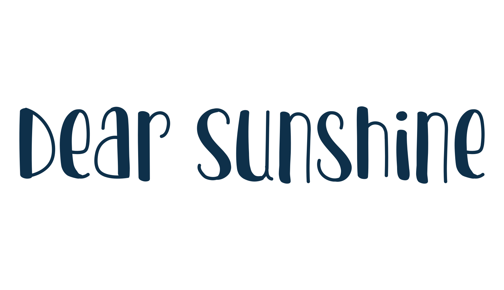Dear Sunshine (dear-sunshine-2), fancy various decorative script calligraphy font preview