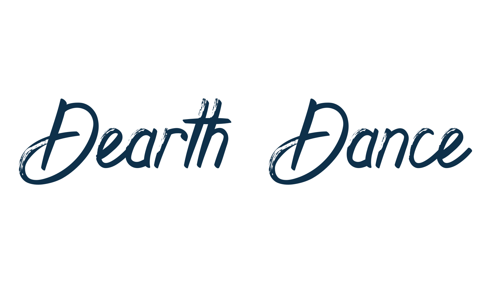 Dearth Dance, brush font preview