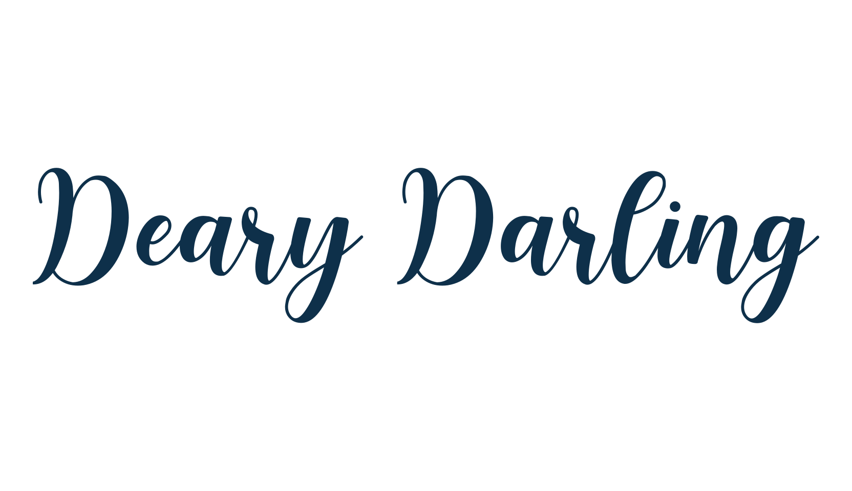 Deary Darling, script calligraphy fancy decorative font preview