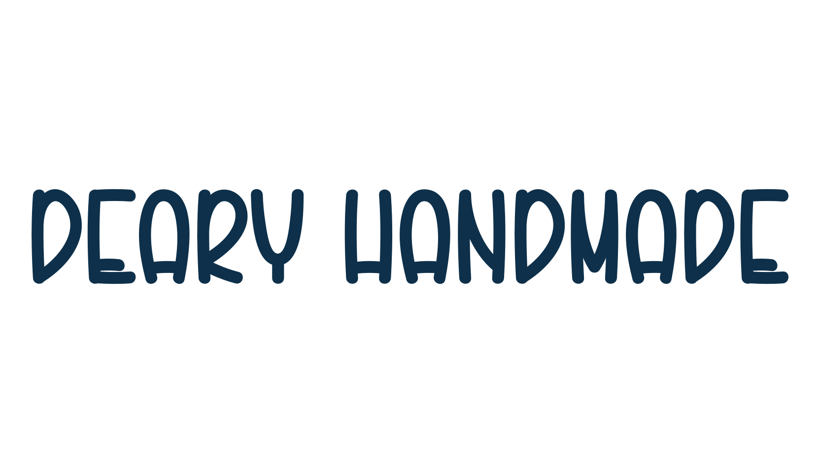 Deary Handmade, display market font preview