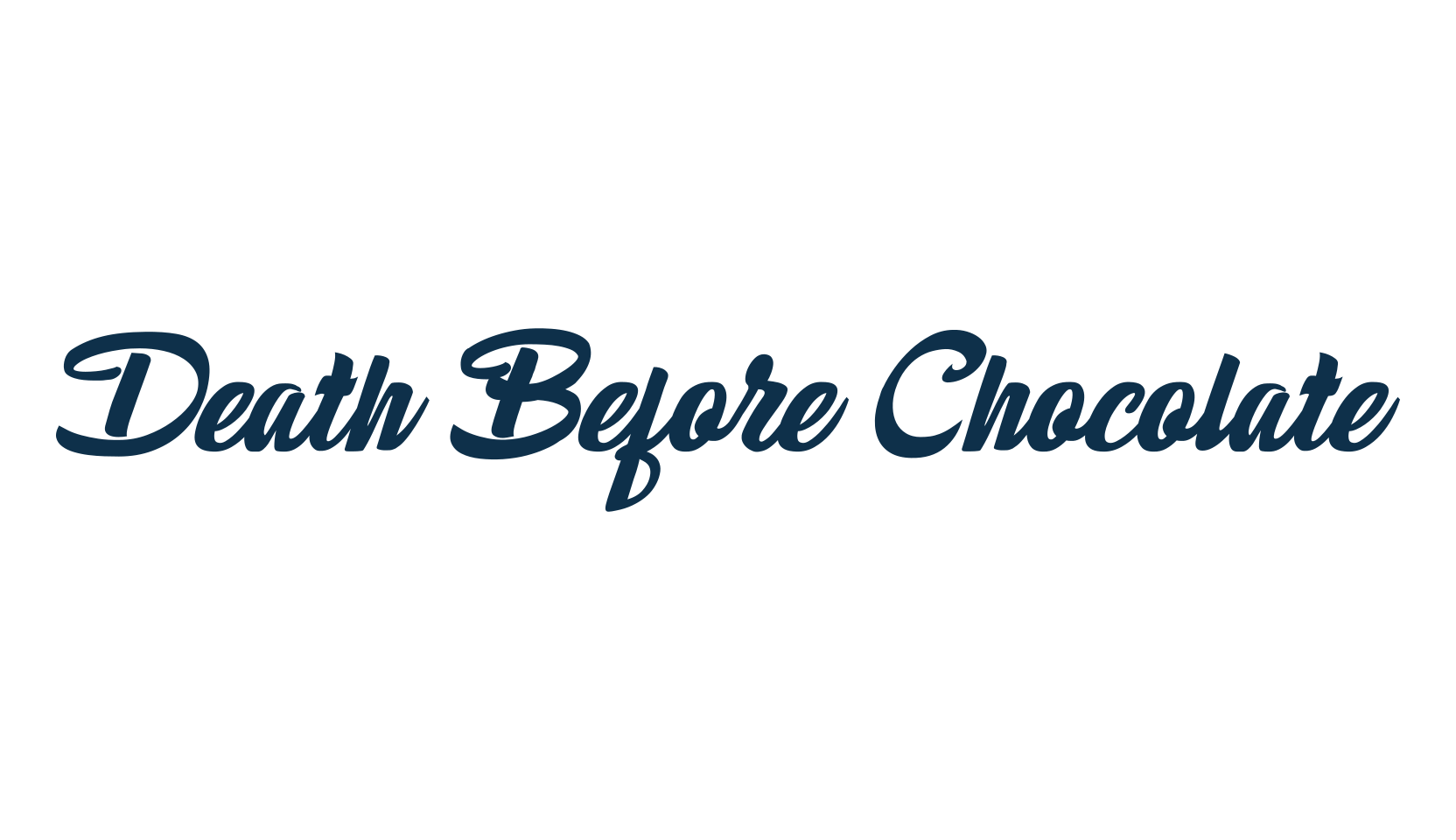 Death Before Chocolate, various font preview