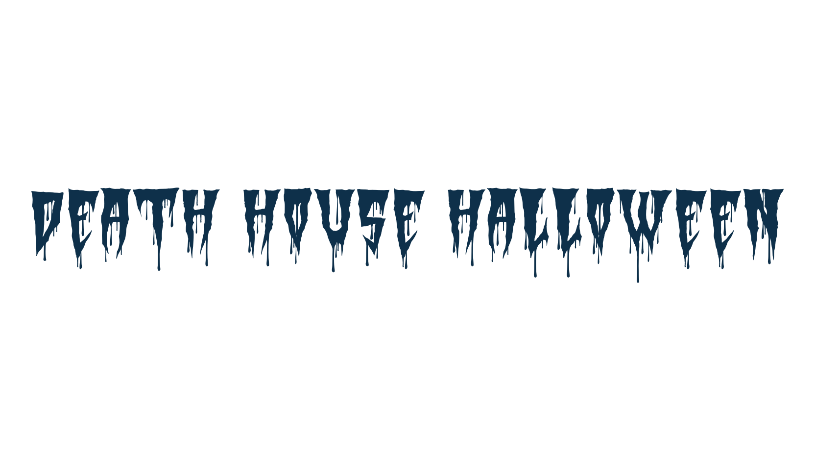 Death House Halloween, fancy decorative font preview