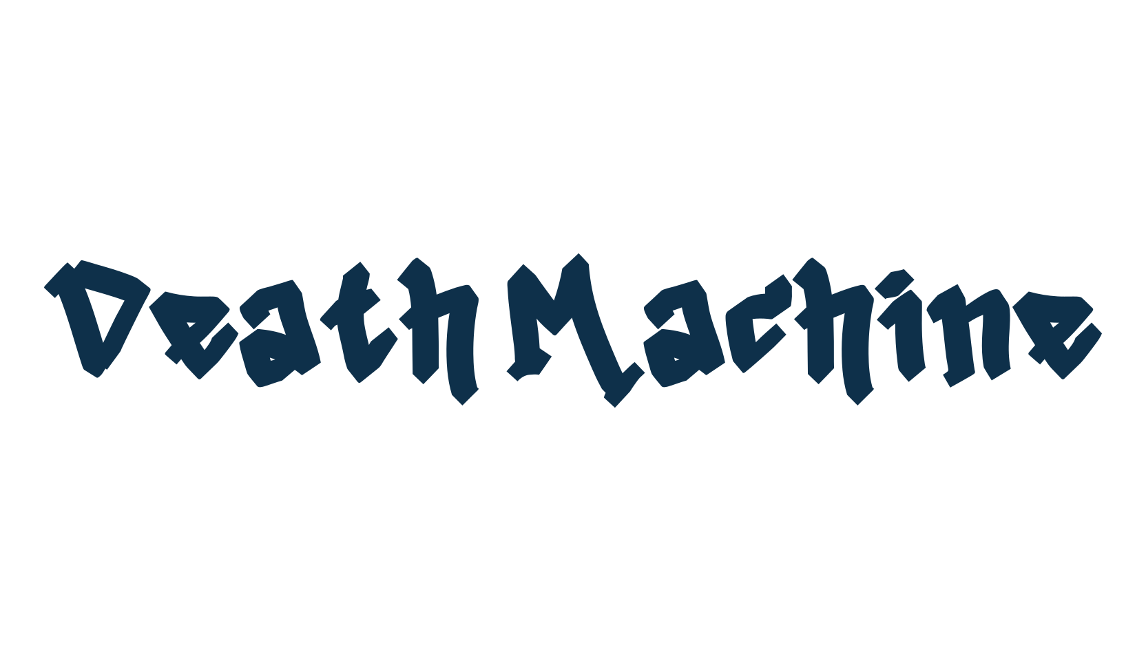 Death Machine, graffiti font preview