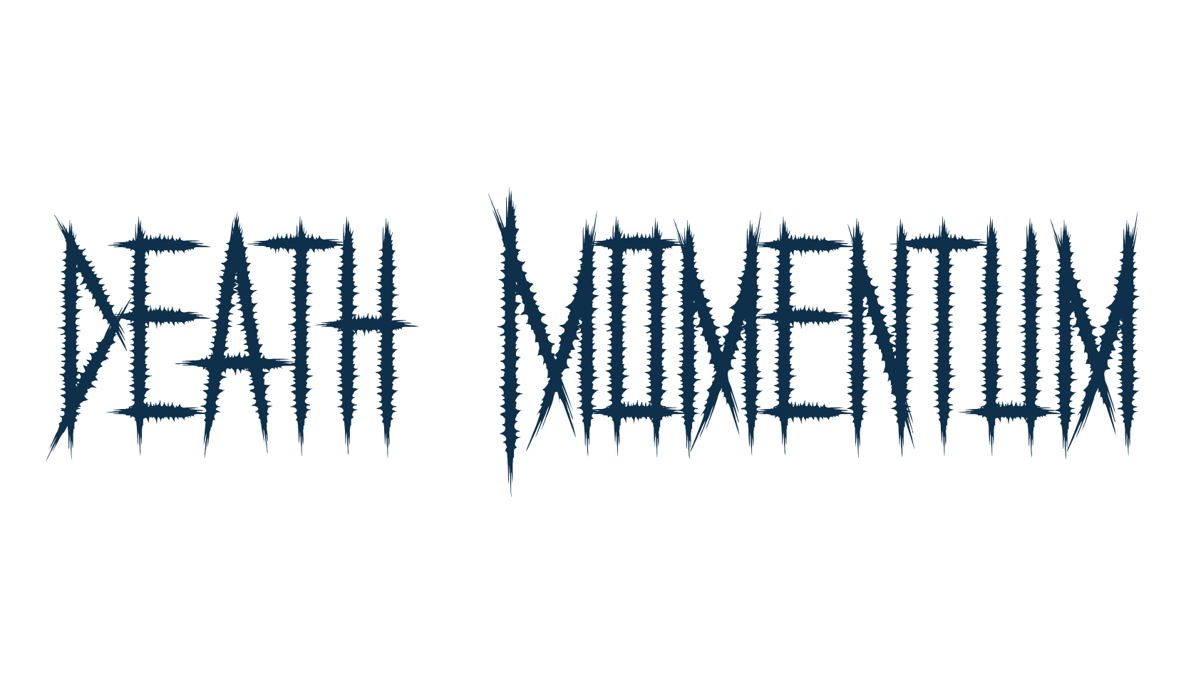 Death Momentum, modern font preview