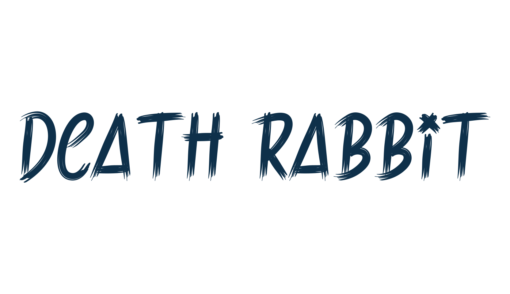 Death Rabbit, halloween font preview