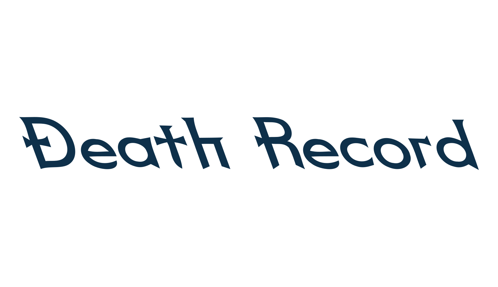 Death Record, gothic celtic font preview