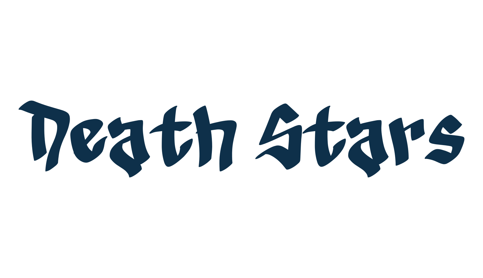 Death Stars, script graffiti fancy decorative calligraphy font preview