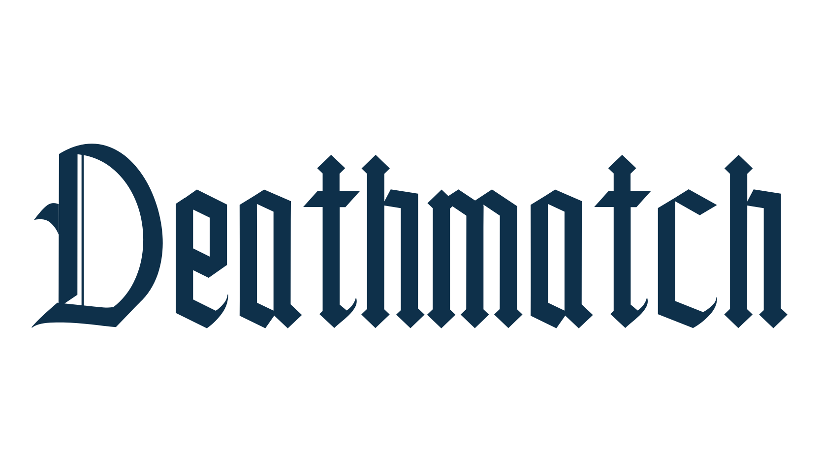 Deathmatch, modern font preview
