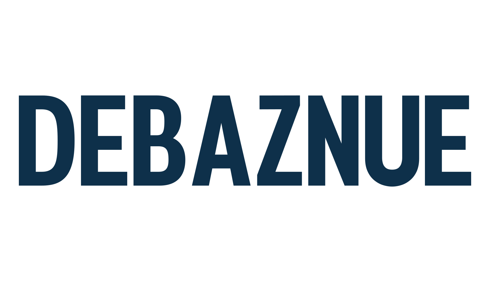 Debaznue, basic sans serif font preview