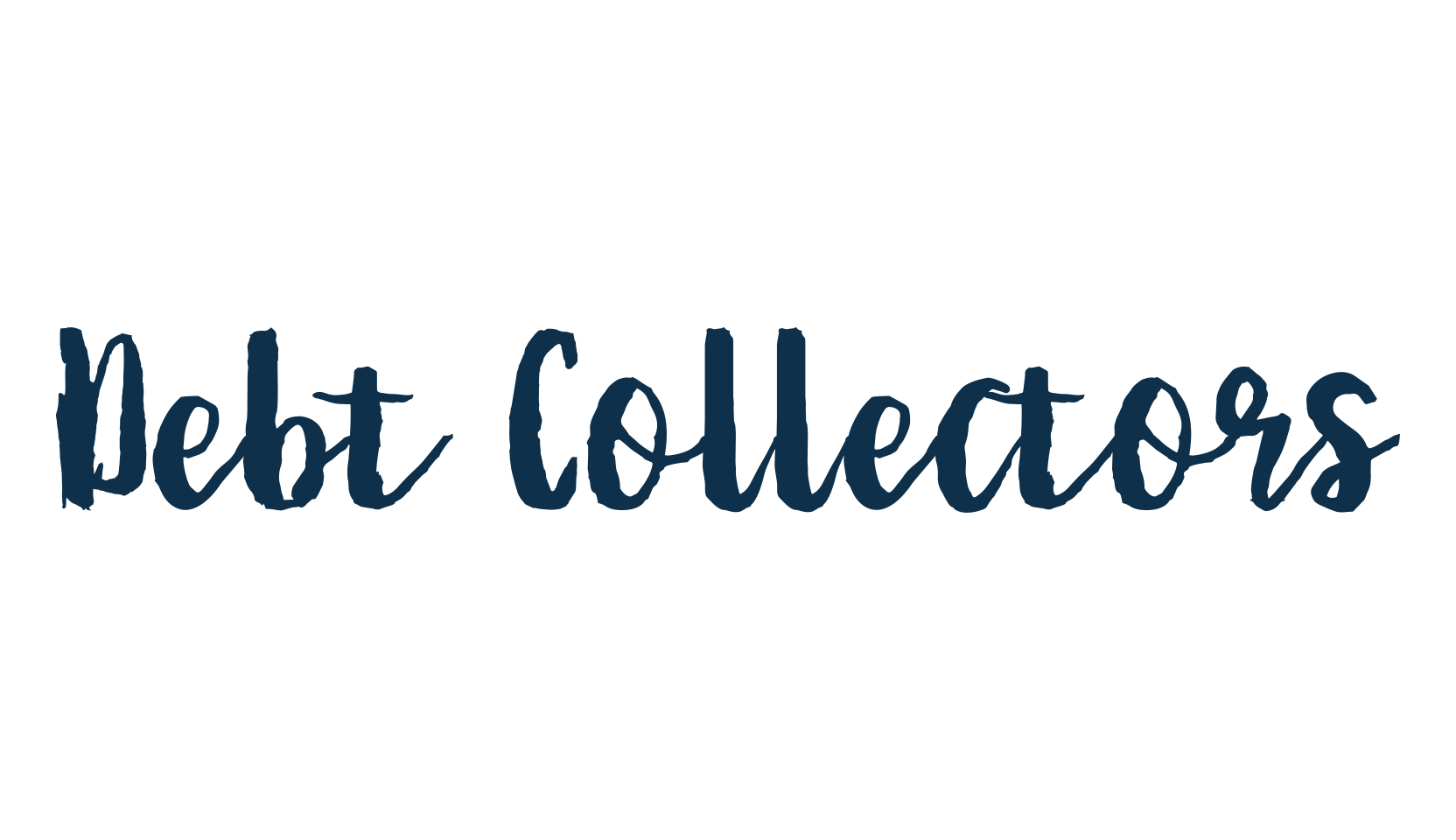 Debt Collectors, script brush fancy decorative calligraphy font preview
