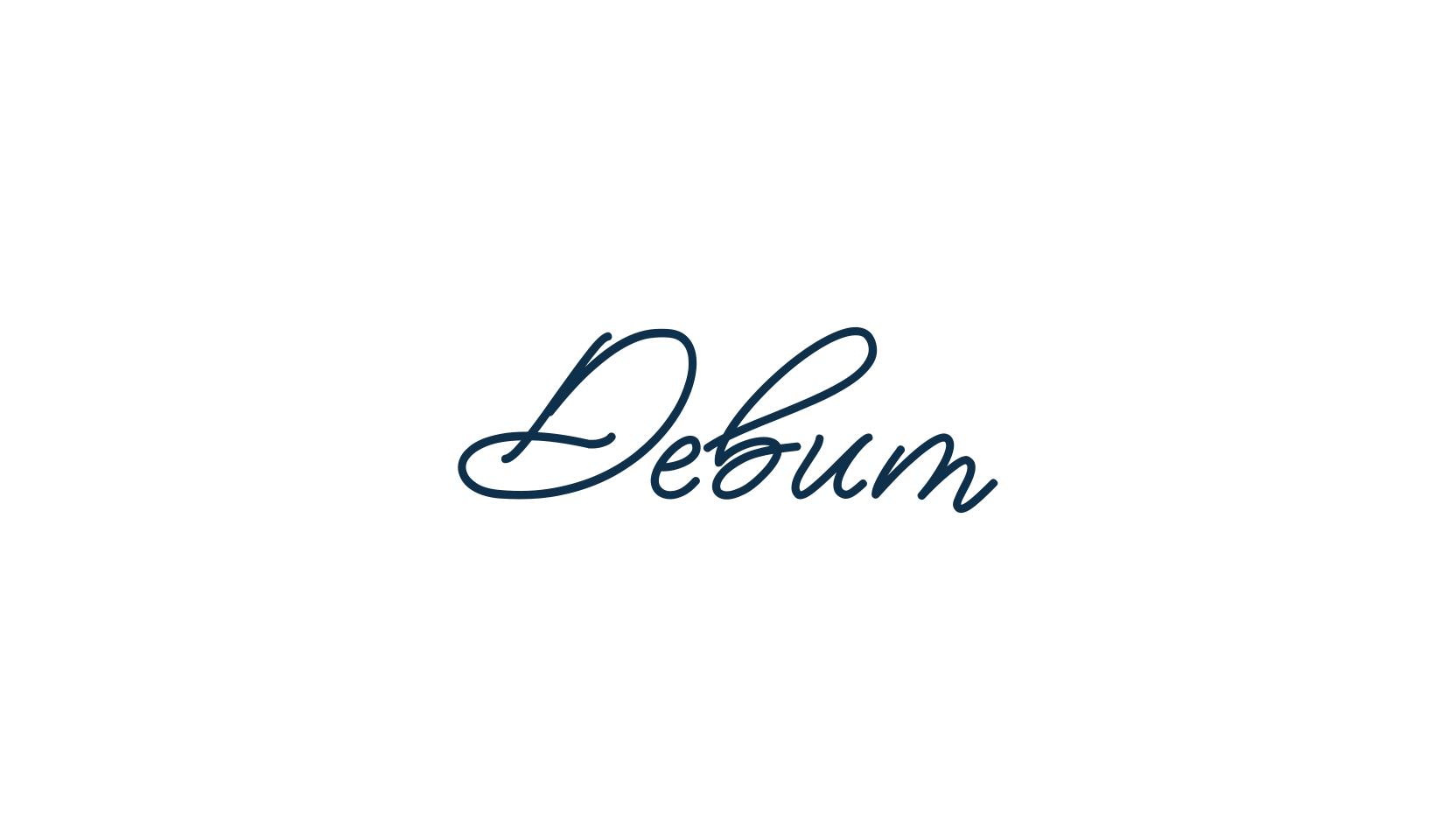 Debum, handwriting font preview