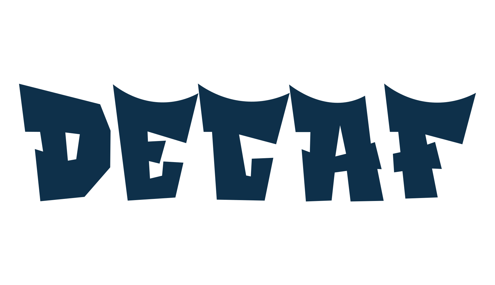 Decaf, graffiti font preview