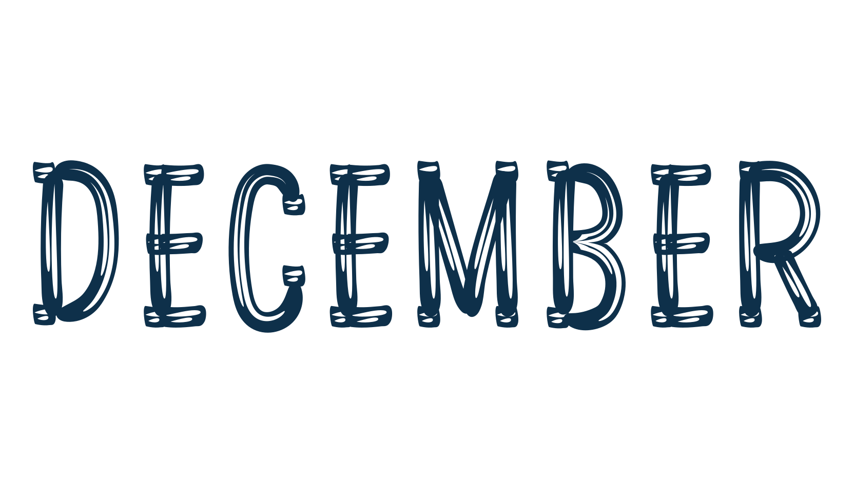 December (december-3), fancy various decorative font preview