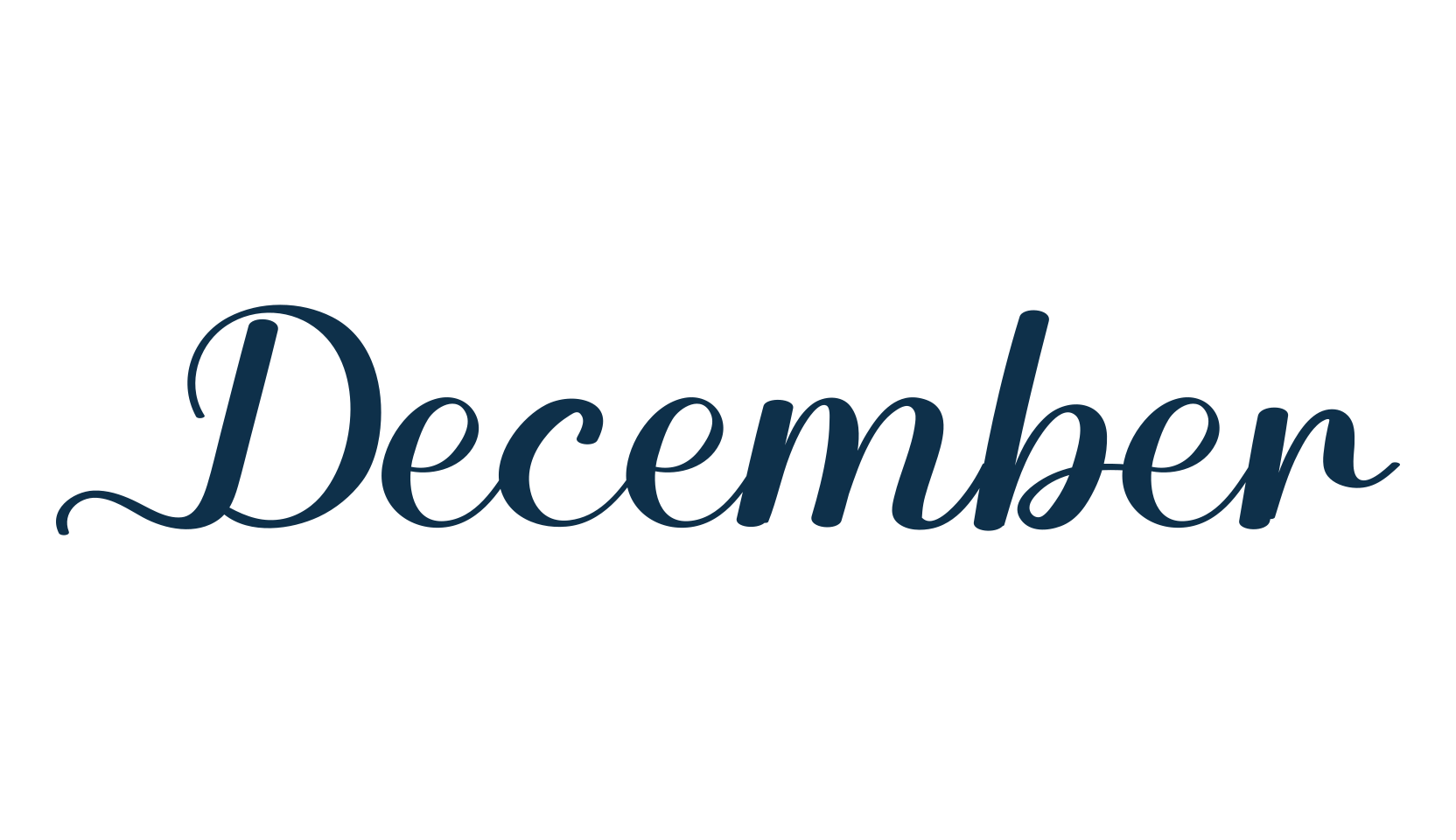 December (december-4), fancy decorative font preview