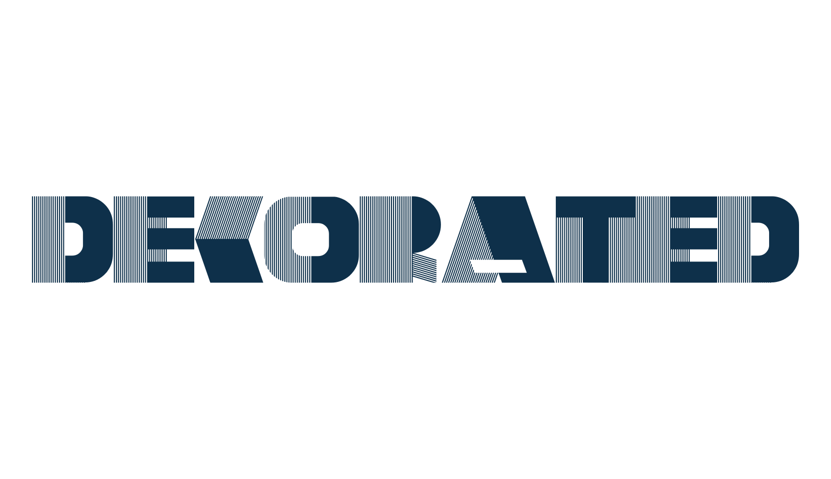 DecoRated, retro font preview