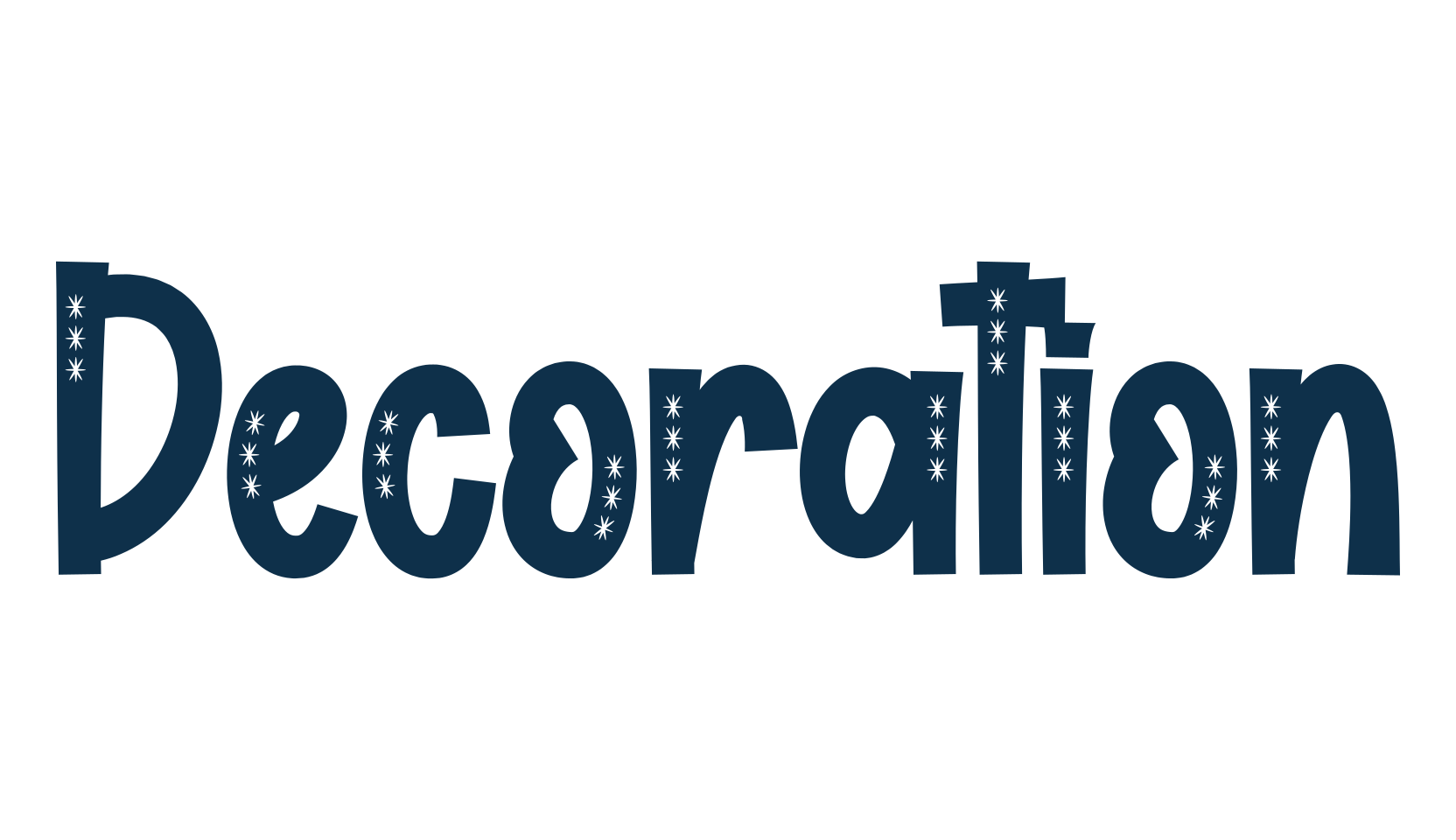 Decoration (decoration-2), decorative font preview