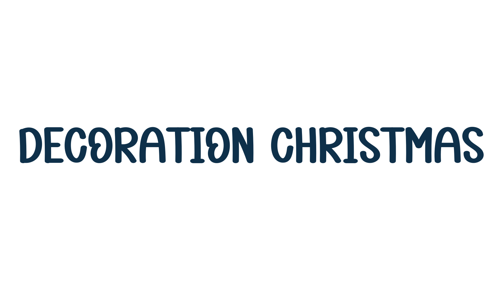 Decoration Christmas, display market font preview