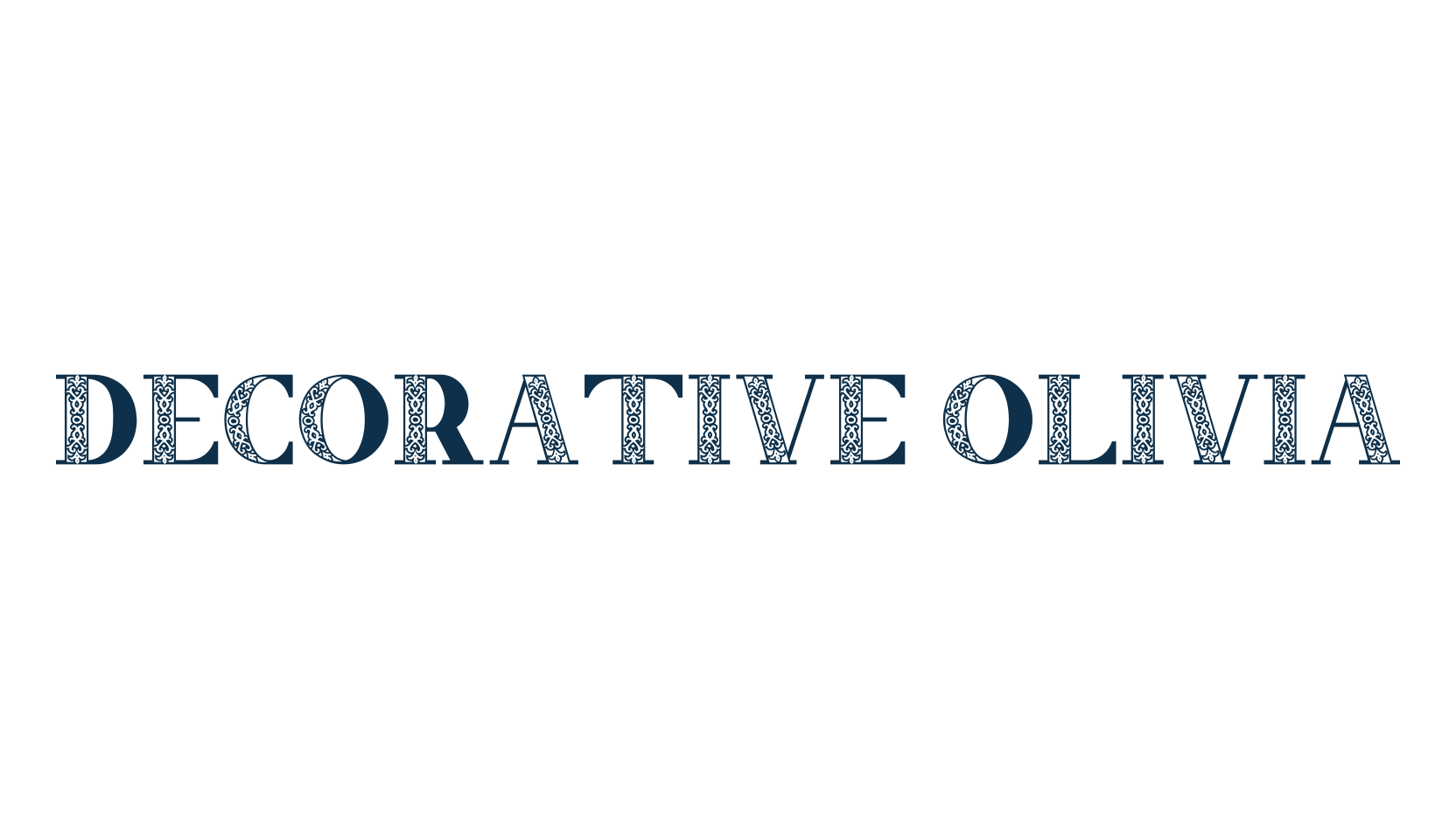 Decorative Olivia, fancy decorative font preview