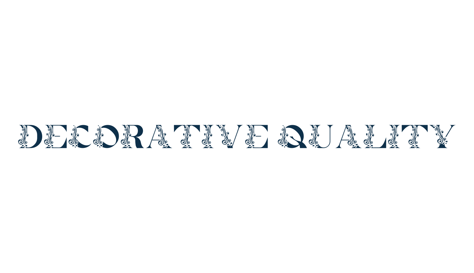 Decorative Quality, decorative font preview