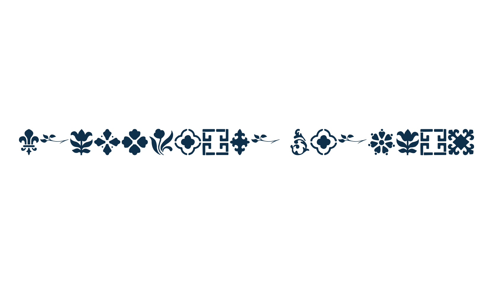 Decorative Stencil, display market font preview