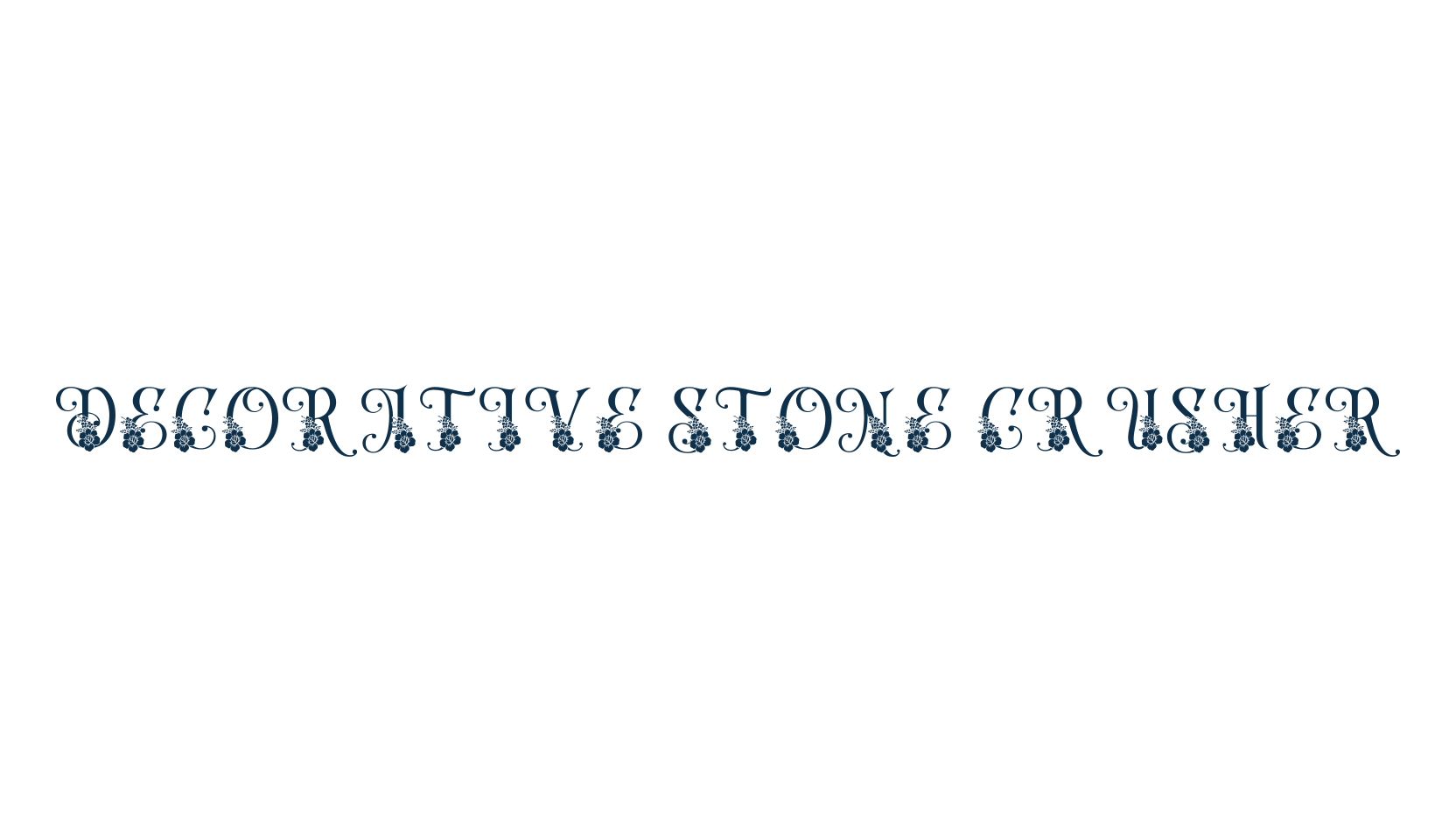 Decorative Stone Crusher, fancy initials decorative font preview