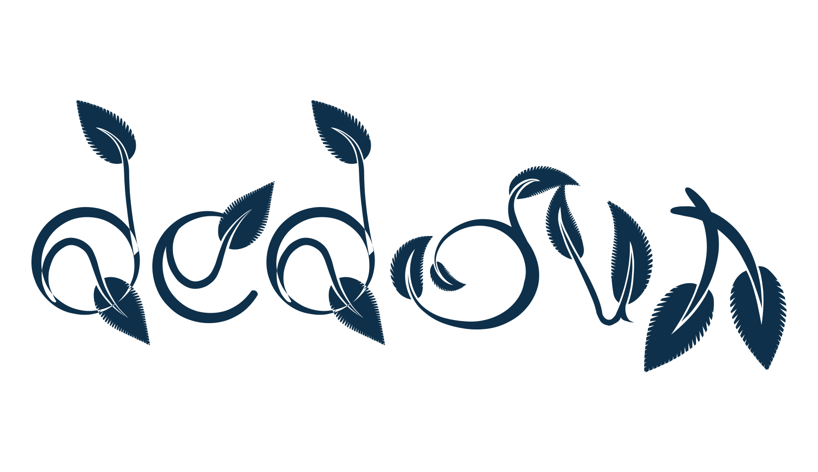 Dedaun, fancy decorative font preview