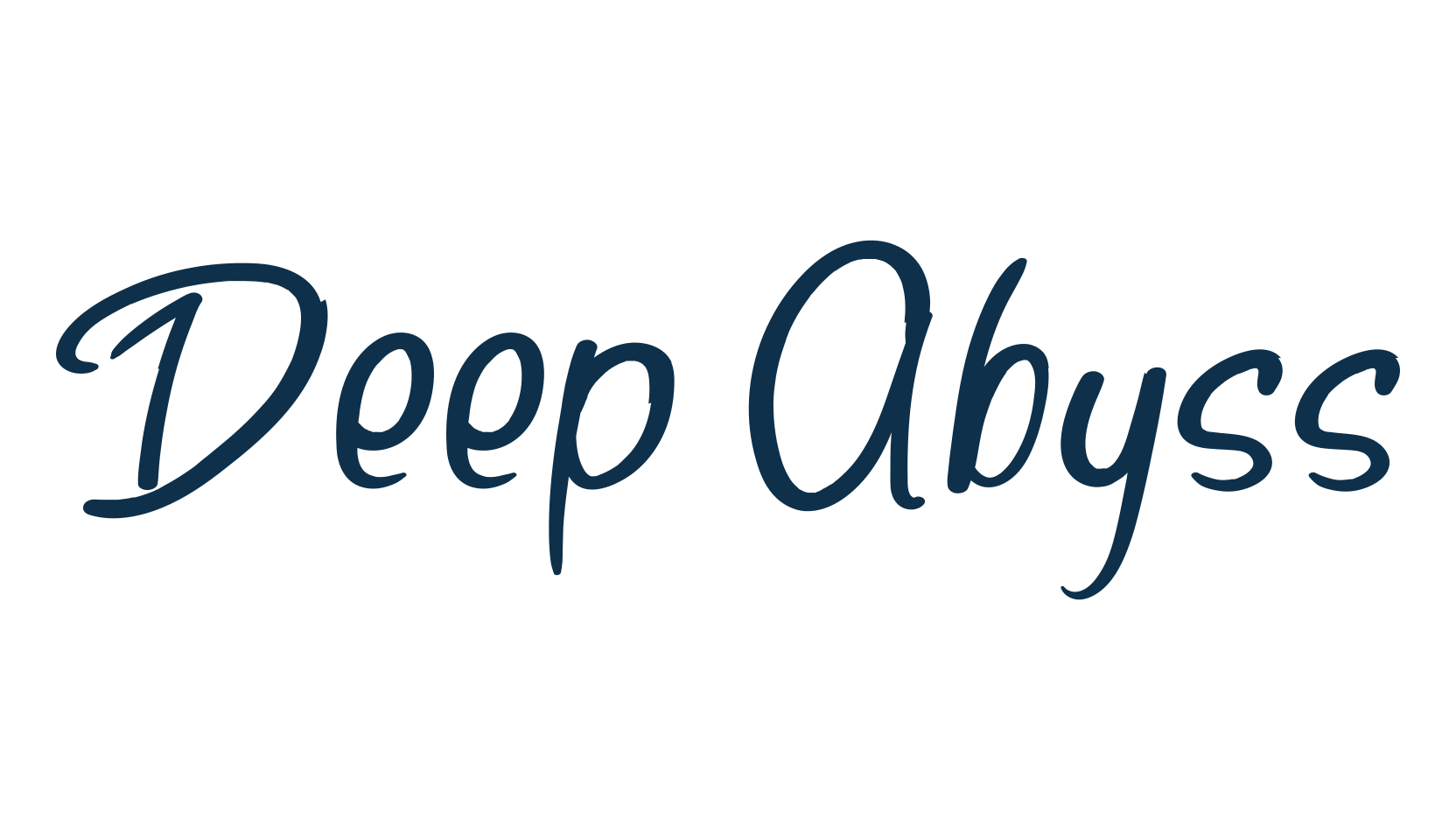 Deep Abyss, script handwritten fancy decorative calligraphy font preview