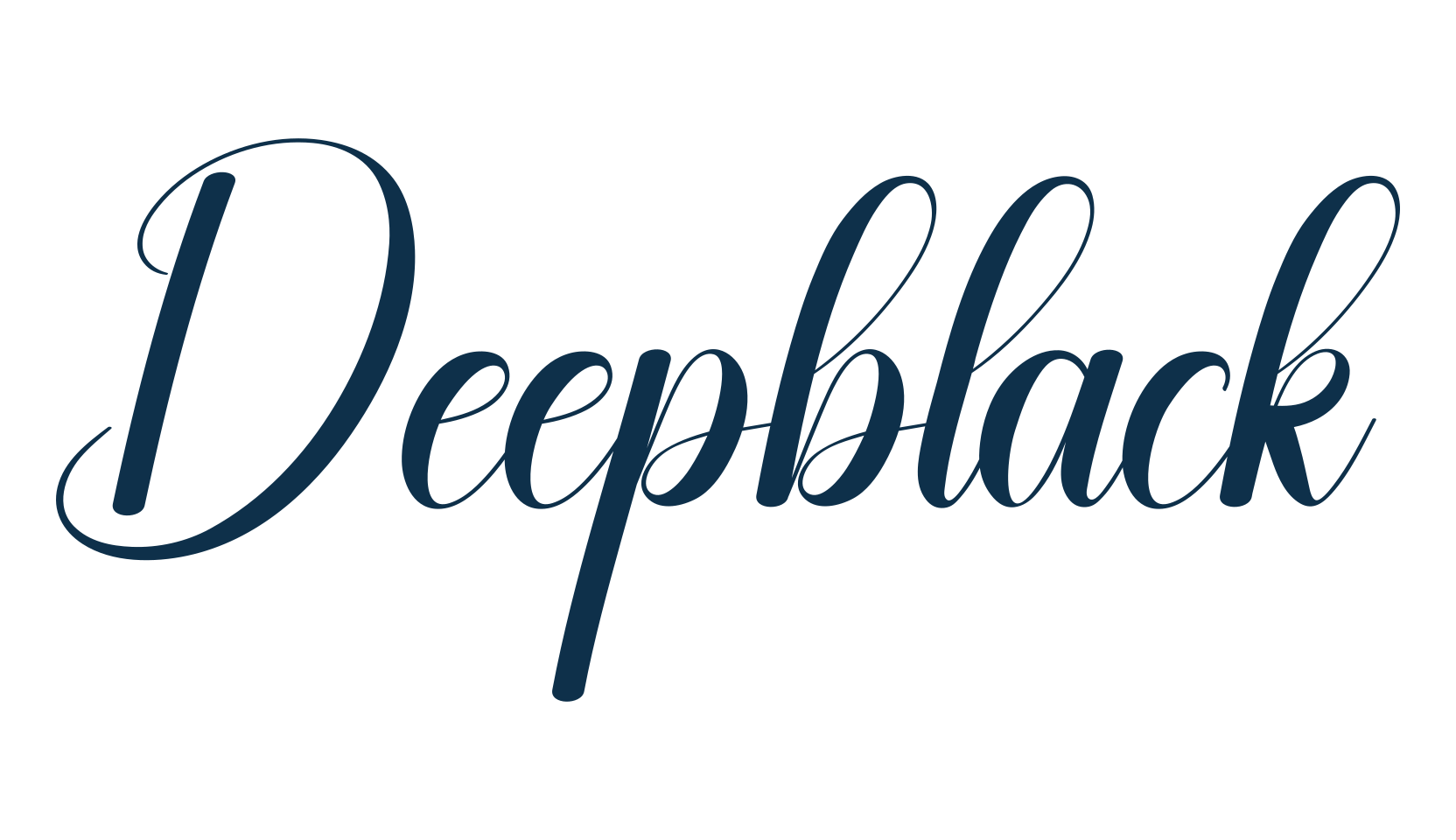 Deepblack, fancy decorative font preview