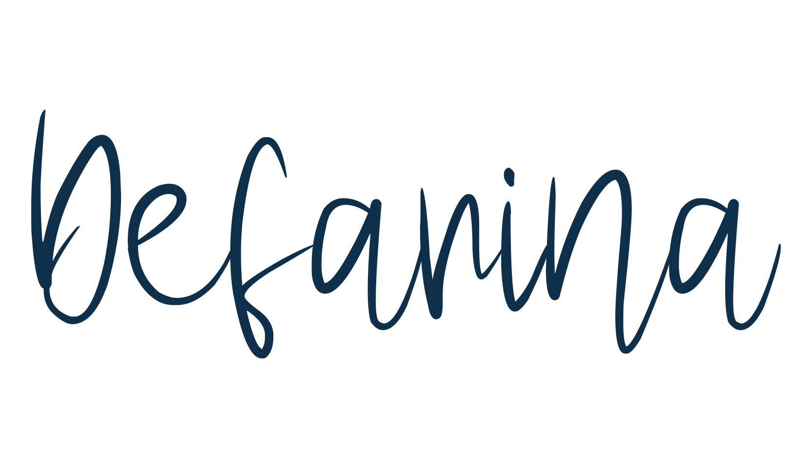 Defarina, script handwritten fancy decorative calligraphy font preview