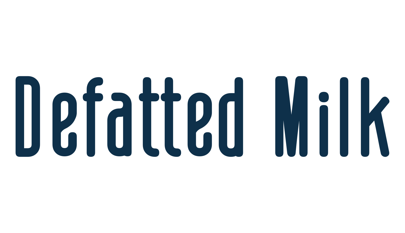 Defatted Milk, various font preview