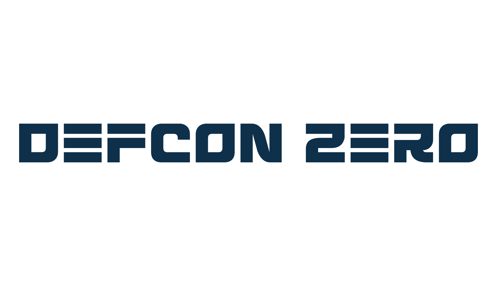 Defcon Zero, techno sci-fi font preview