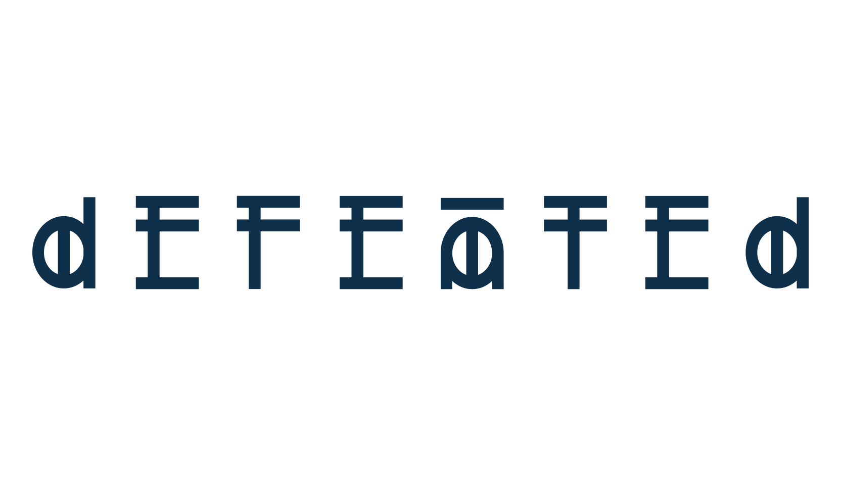 Defeated, fancy various decorative font preview
