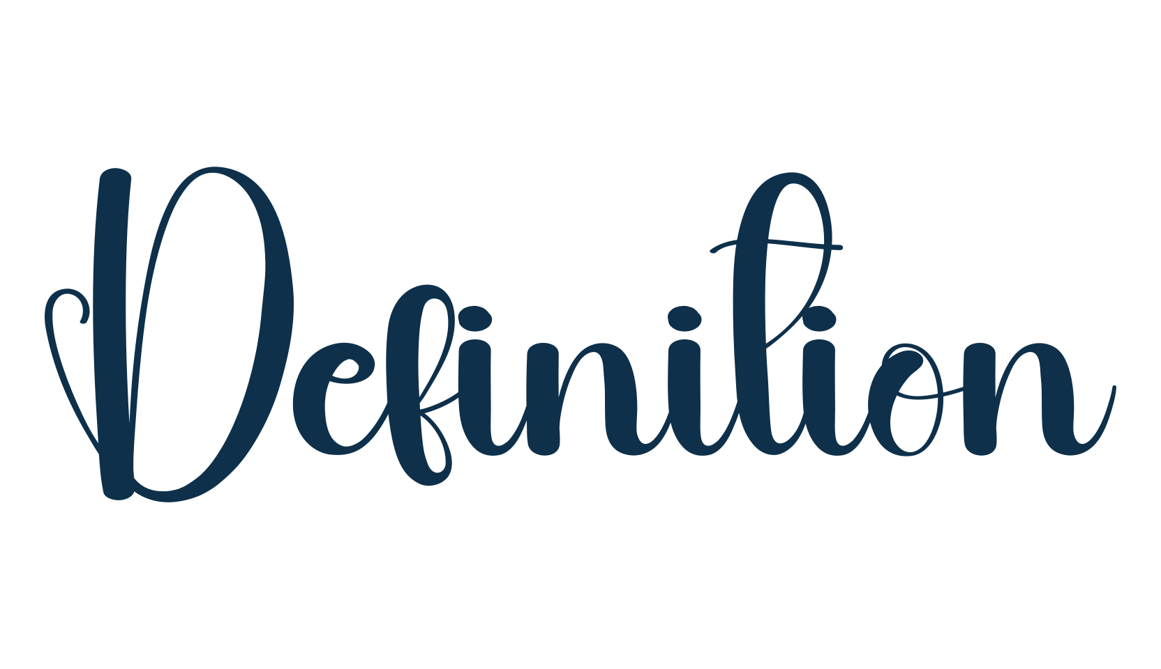 Definition, fancy decorative font preview