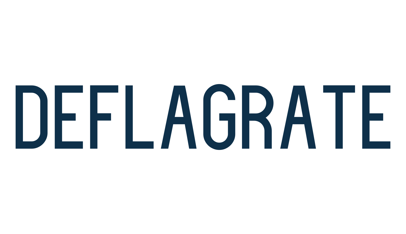 Deflagrate, basic sans serif font preview
