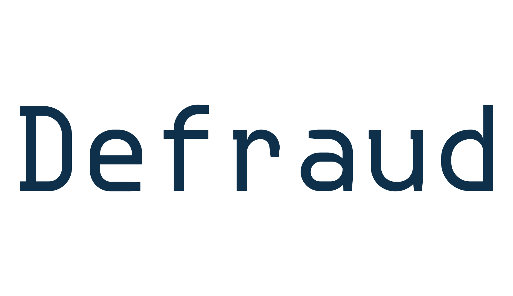 Defraud, fixed width font preview