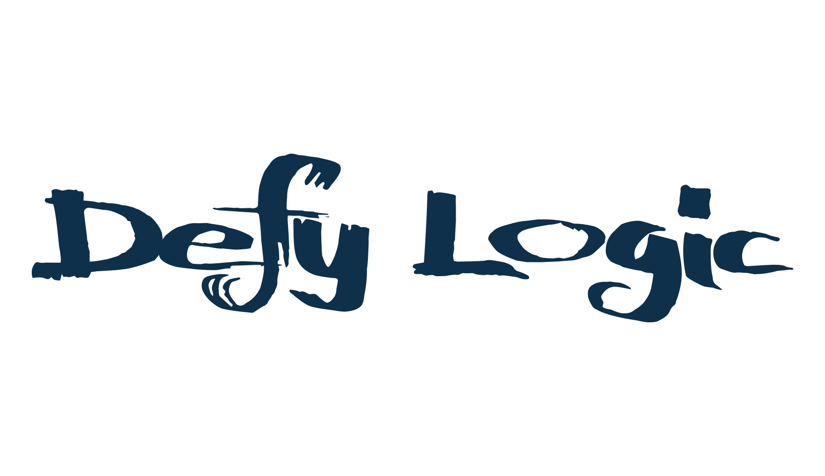 Defy Logic, brush font preview